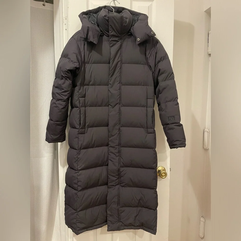 66North Dyngja Women's Black Coat